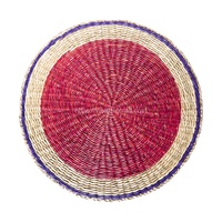 Vente en gros d'ustensiles de cuisine Art déco, lot de 6 napperons en jonc de mer ou décoration murale pour toute occasion modèle CCVTC artisanat