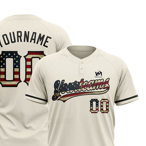 Jersey de Béisbol de Dos Botones de Buena Calidad a Precio Razonable, Jersey de Béisbol de Dos Botones de Primera Calidad en Oferta - Product Image 3