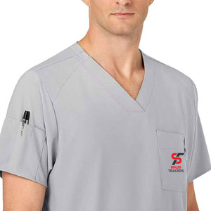 Tenues médicales extensibles Solid Trader pour une mobilité maximale lors de procédures médicales urgentes – Uniforme hospitalier de qualité - Product Image 6