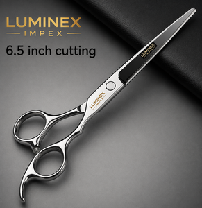 NYBL-55 5.5inch Straight <b>Left</b>-<b>handed</b> <b>Scissors</b> JAPAN 440C Sharp 58-59HRC Hardness Stainless Steel Handle Barber Shears Hair 28 - Product Image 4