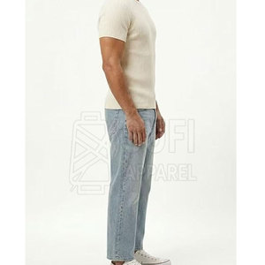 Premium Quality Breathable Eco-Friendly 100% Cotton <b>Men</b> <b>Jeans</b> Pants Customizable Casual Professional Manufacturing Standards - Product Image 5