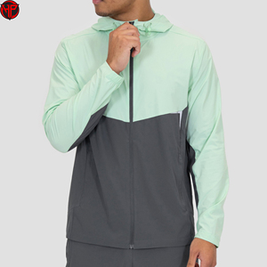 Men's Quick Dry Windbreaker Tracksuit Set Hooded <b>Jacket</b> Full Zip Track Pants Set <b>Lightweight</b> <b>Running</b> Gym Wear - Product Image 4