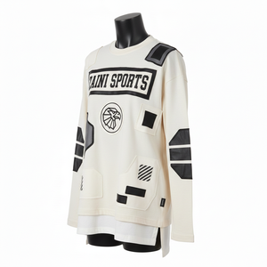 Camiseta de Manga Larga para Mujer, Doble Capa, Algodón Interlock, Poliéster GSM, con Parche y Logotipo Termotransferible - Product Image 4