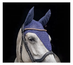 Produits d'équitation de qualité supérieure, nouveau style personnalisé, bonnet d'oreille pour cheval, voile anti-mouches pour cheval sur mesure - Product Image 5