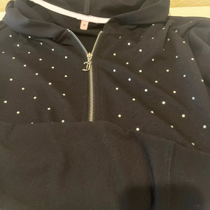 Private Label Custom Logo Women <b>Rhinestone</b> <b>Hoodie</b> For Sale Eco-Friendly 100% Cotton Fleece <b>Rhinestone</b> <b>Hoodie</b> - Product Image 3