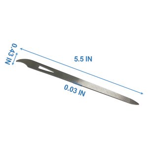 Limas de Uñas Metálicas para Uñas Naturales (Paquete de 6) Lima de Uñas de Metal 5.5 con Acero Inoxidable, Delgada, Duradera, Profesional, de Alta Calidad, Último Modelo - Product Image 5