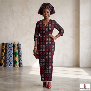 Custom African Wax Print Cotton Fabric Ankara Kitenge OEM ODM Textile Factory Garment - Product Image 4
