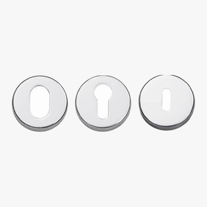 Herrajes de aluminio estilo europeo moderno, manija de palanca oculta con escudo ovalado estándar europeo, tornillo para puerta, para baño indio - Product Image 1
