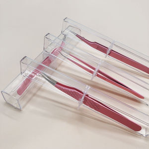 Pince à épiler professionnelle pour cils, en acier inoxydable de précision, outil d'extension de cils pour salon de beauté et usage domestique - Product Image 3
