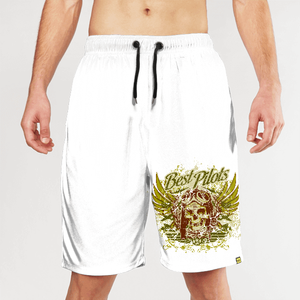 <b>Men's</b> Floral Print Board <b>Shorts</b> Quick Dry Drawstring Mid Waist Bermuda <b>Shorts</b> Casual Swimwear Orange Navy White <b>Pattern</b> - Product Image 5
