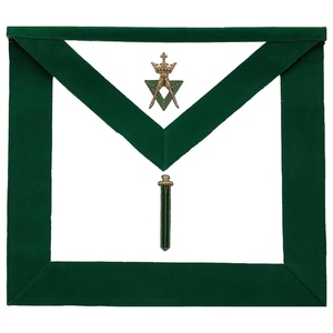 Tablier de Maçonnerie Sentinel Allied en Velours Vert, Régalia Maçonnique, Tablier de Cérémonie de Loge, Ensemble de Vêtements Traditionnels de Franc-Maçon de Qualité Supérieure - Product Image 1