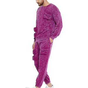 Conjunto Deportivo Informal Ligero de Invierno para Hombre, Talla Grande, Diseño Personalizado, Sudadera Holgada y Transpirable, Pantalón Deportivo - Product Image 2