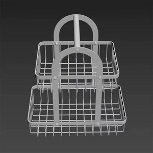 Elegant and Sturdy Two Tier Metal Fruit <b>Basket</b> with <b>Large</b> Storage Capacity Perfect for Organizing Kitchen Items and Dining Decor - Product Image 5