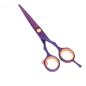 Ciseaux de coiffure professionnels en acier inoxydable 9CR13, lame tranchante, manche en plastique, non pliables, pour droitiers, manche long, salon - Product Image 4