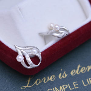 Pendientes de Perlas de Agua Dulce de 4-5 mm, Blancas, de Luz Intensa, Casi Impecables, para Mujer, Plata S925, Forma de Gota, Estilo Simple y Moderno - Product Image 4