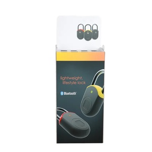 Présentoir de poubelle en carton pliable et amovible personnalisé pour serrures et produits de sécurité Support de promotion de supermarché et de vente au détail moderne - Product Image 3