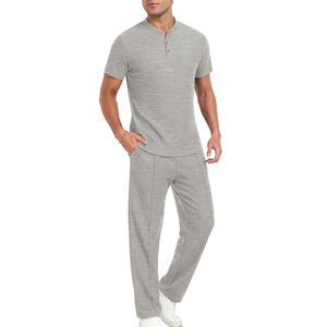 Conjuntos Deportivos de Verano para Hombre, 100% Algodón, Cómodos y Ligeros, Personalizables y Transpirables, Venta al Por Mayor - Product Image 1