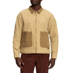 Chaqueta de Lona Clásica para Hombre, Diseño Personalizado, Cierre con Botones, Logotipo Frontal, Color Personalizado, Manga Larga, Ligera, Resistente al Viento - Product Image 2