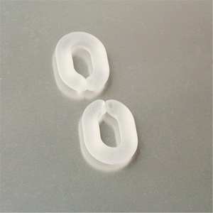 Grande chaîne en résine de style moderne, mélange de couleurs, punk, creuse, grosse et longue, décoration murale artisanale de haute qualité - Product Image 1