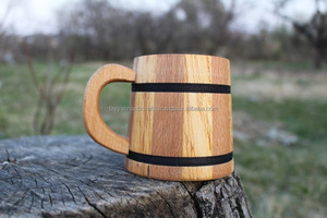 Nouvelles tasses en bois faites à la main, ustensiles de cuisine martelés, verres à bière purs pour cadeaux d'affaires - Product Image 4