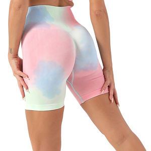 Shorts Deportivos de Cintura Alta para Mujer, Personalizados, Sin Costuras, con Efecto Push-Up, para Gimnasio, Yoga y Entrenamiento - Product Image 2