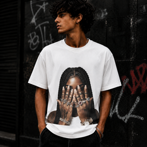 T-shirt Streetwear Oversize à Manches Courtes 100% Coton Imprimé par Sublimation Personnalisé, Fabricant OEM ODM, Logo et Graphisme sur Mesure - Product Image 2