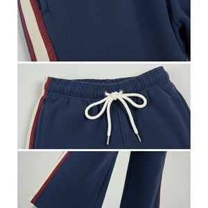 Heavyweight Fleece Flared Mid <b>Men's</b> Formal Side Stripe Track Pants Custom High Quality 100% Cotton Eco-Friendly Wide Leg Joggers - Product Image 4