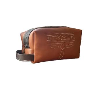 Portefeuille en cuir artisanal unisexe, imprimés animaliers bohèmes, fermeture éclair, qualité supérieure, léger, protection RFID, voyage - Product Image 1