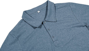 Comfortable Men's Short Sleeves Polo <b>Shirts</b> With <b>Half</b>-<b>Button</b> 100% Cotton Jersey Soft Comfortable Fabrics And Casual Wear - Product Image 3