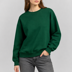 OEM ODM Mock Neck Sweatshirt Women Long Sleeve Loose Casual Pullover Ladies Basic <b>Sweat</b> <b>Top</b> Women Casual Sweatshirts - Product Image 1