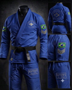 Uniforme Ligero de BJJ con Tejido de Perlas para Entrenamiento de MMA y Grappling, Uniforme de BJJ con Bordado Personalizado, Uniforme Premium de Jiu Jitsu Brasileño - Product Image 4