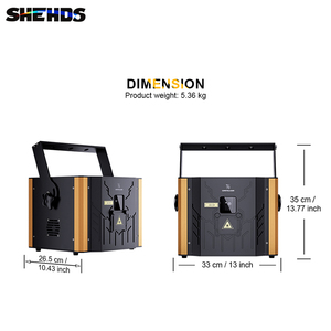 SHEHDS 6W <b>RGB</b> Laser Light APP DMX ILDA <b>Control</b> Animation Projector DJ Laser Light for Disco Nightclub KTV - Product Image 4