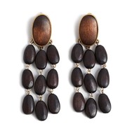 Boucles d'oreilles pendantes personnalisées en bois rustique vintage, style chrétien, finition polie, tendance, pour usage quotidien et festif, pour femme