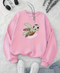 Women's Premium Polyester/Cotton <b>Blend</b> Fleece Sweatshirt-Comfortable & Stylish Waterproof & Windproof for Winter Season - Product Image 2