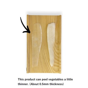 01010-05 Gentle Grip Wooden Peeler, Japanese Stainless Steel Peeler, Sharp Durable and Easy to Use - Product Image 3