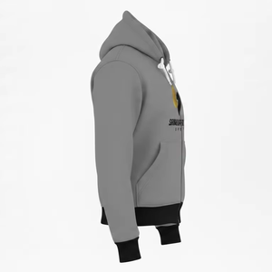 Sudadera con Capucha de Alta Calidad para Hombre, con Cierre Completo, Transpirable, para Gimnasio, con Logotipo Personalizado, Proveedor Mayorista - Product Image 1
