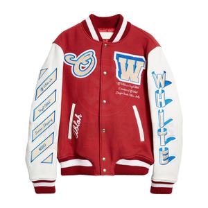 OEM Custom Leather Sleeve Cropped <b>Baseball</b> <b>Jacket</b> Plus Size Chain Chenille Embroidery Vintage Letterman Varsity <b>Jacket</b> <b>for</b> <b>Men</b> - Product Image 6