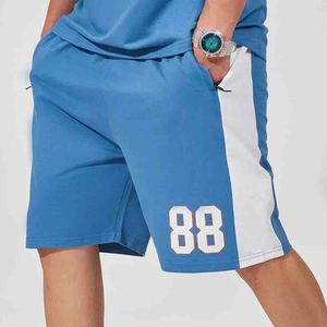 Conjunto de Ropa Casual de Verano para Hombre de 2 Piezas en Algodón y Felpa con Logotipo Personalizado, Camisetas y Pantalones Cortos Ecológicos con Lavado Ácido - Product Image 4