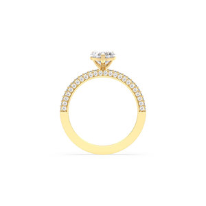 REYES Timeless 14K Solid Gold Heart Shape 1.36 Carat Lab Grown Diamond Solitaire Rings For Women Luxury Bridal Gift Fine Jewelry - Product Image 5