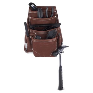 Latest Model Good Quality Heavy Duty <b>Leather</b> <b>Tool</b> Bag For <b>Working</b> Professional Factory Made Customize <b>Tool</b> Belt - Product Image 1