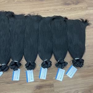 ราคาขายส่ง ผมแท้ 100% ไม่ผ่านกระบวนการใดๆ  แบบเป็นมัด สีธรรมชาติ ผมตรงธรรมชาติ ต่อผมแบบเส้น - Product Image 3