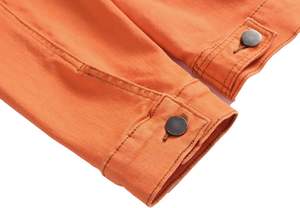 Veste en jean pour homme grande taille, personnalisable OEM, de haute qualité, fermeture à boutons, écologique, respirante, bleu marine, best-seller - Product Image 2