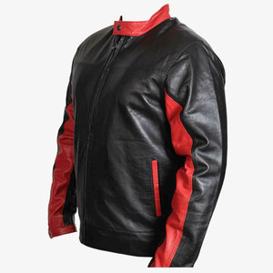 Trendy Soft <b>Men</b> Leather <b>Jacket</b> Daily Comfortable Durable Stylish Fashion Use <b>Lightweight</b> <b>Waterproof</b> Front <b>Men</b> Leather <b>jacket</b> - Product Image 3
