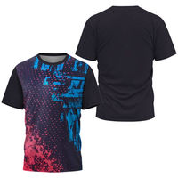 T-shirt de sport performant pour homme, impression par sublimation personnalisée, polyester respirant, vêtements d'entraînement en gros