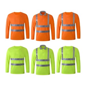 Men's Hi Viz Plus Size Long Sleeve <b>Work</b> Shirt High Visibility Tape Anti-Static <b>Waterproof</b> Shirt - Product Image 4