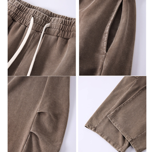 Custom Men's Casual <b>Jogger</b> Pants & Trousers Manufacturer <b>Oversized</b> Baggy Black Heavy Cotton Wide Leg Sweatpants for Men Casual - Product Image 4
