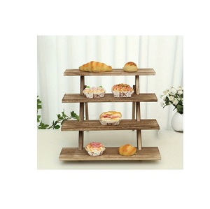 Soporte de Madera Natural Premium para Cupcakes, Hecho a Mano, para Exhibición de Postres en Eventos, Fiestas, Bodas y Uso en Panaderías - Product Image 6