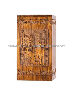 Wooden Urn <b>Box</b> <b>For</b> Human <b>Ashes</b> Funeral Cremation Urns <b>For</b> Male and Female High Quality Urns - Product Image 5