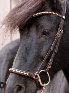 Bridons pour chevaux en cuir pleine fleur de qualité supérieure avec clous, fabricant d'équipements équestres en gros de Divine International - Product Image 4