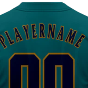 Camiseta Deportiva Transpirable de Manga Corta con Botones en Color Verde Azulado Oscuro, Uniforme Personalizado para Equipos - Product Image 6